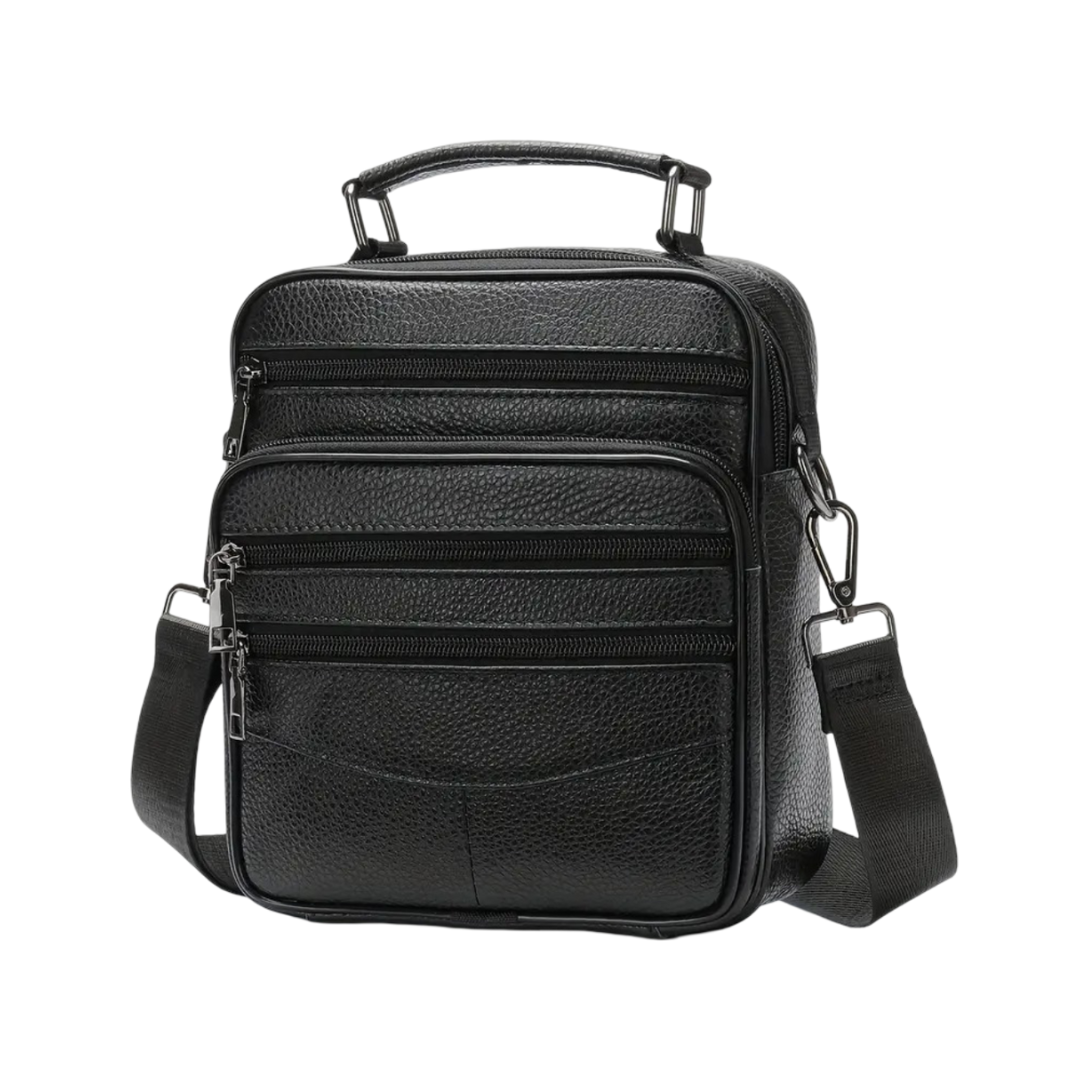 Logan Multi-Zip Leather Crossbody
