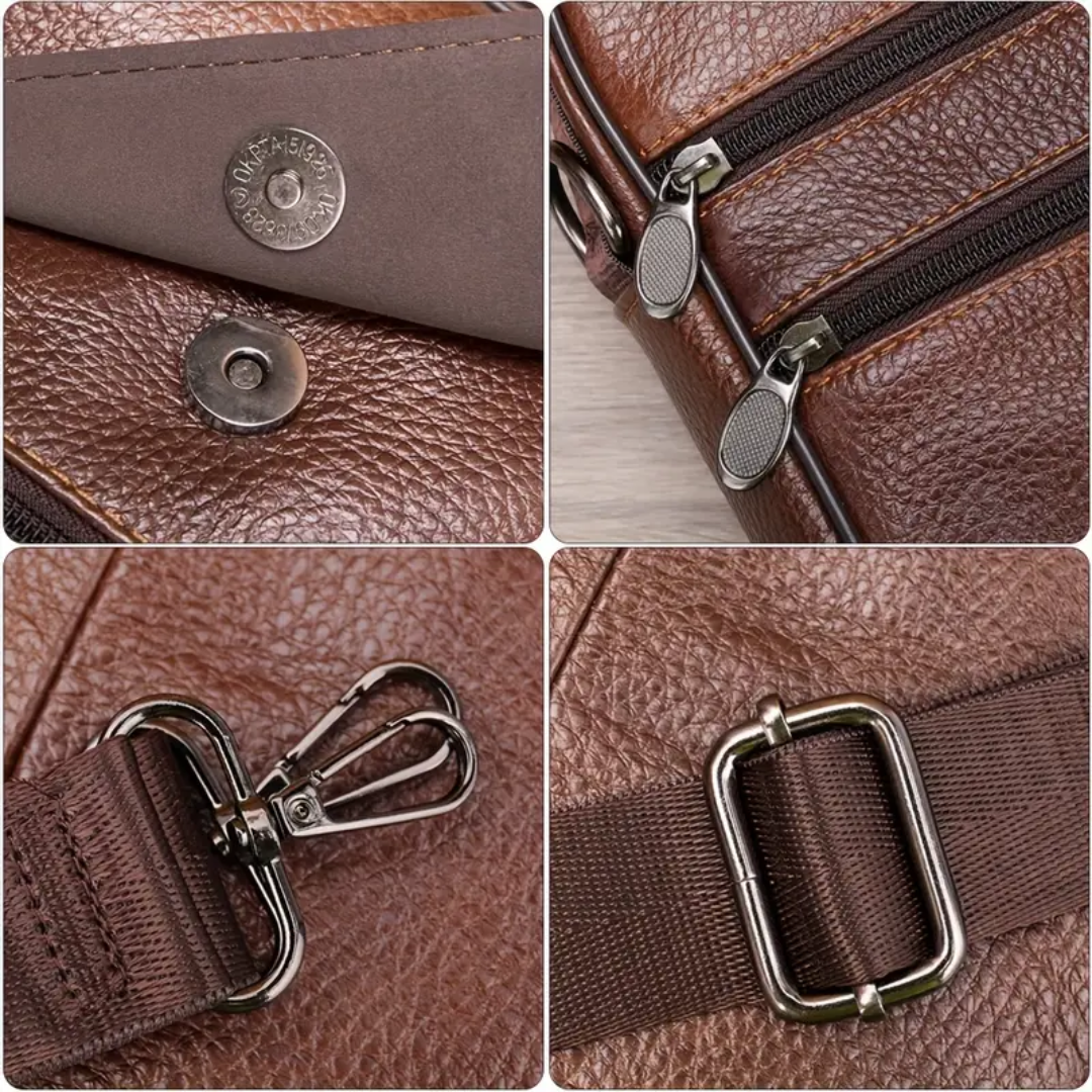 Jasper Multi-Zip Leather Crossbody