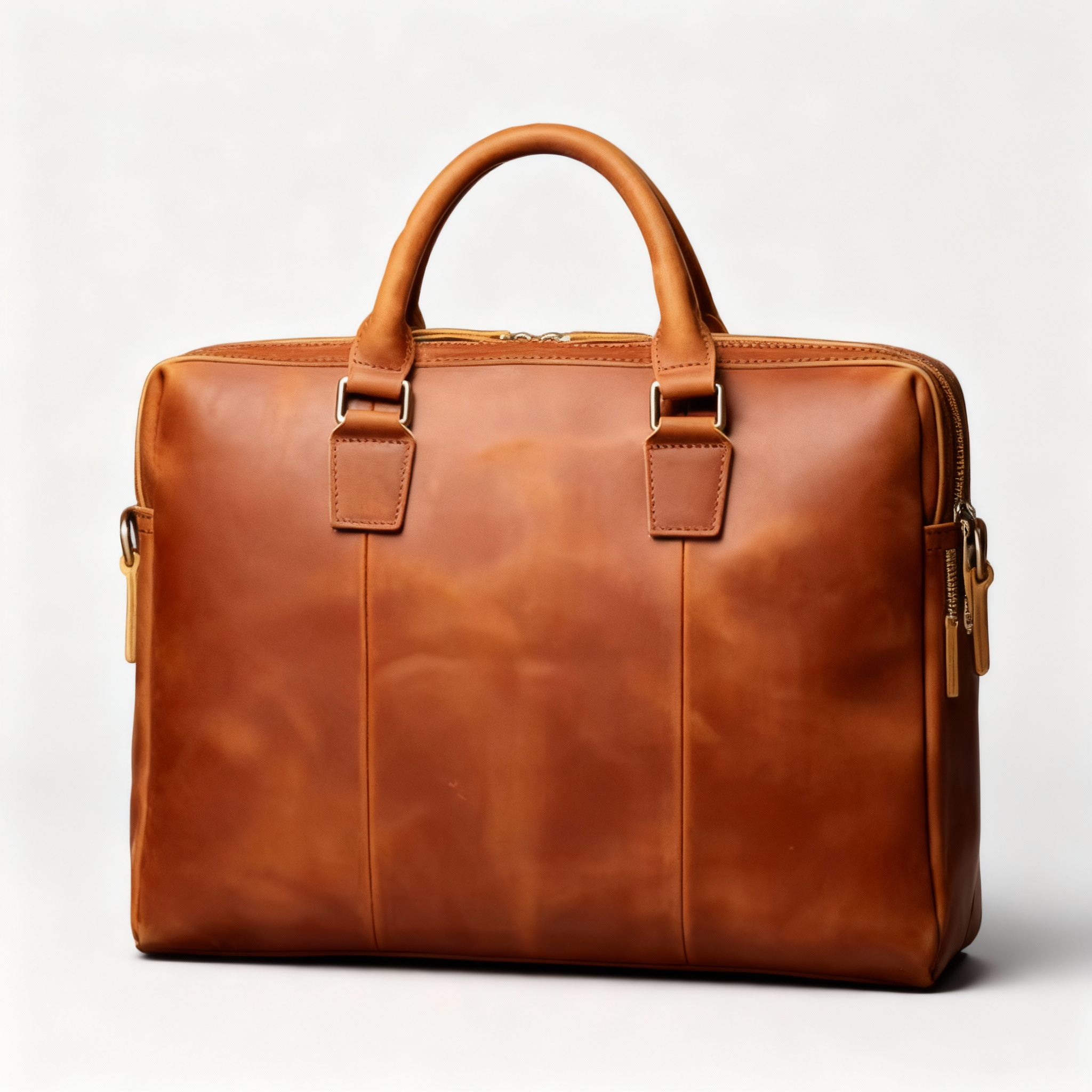 Thornton Wide-Opening Leather Briefcase