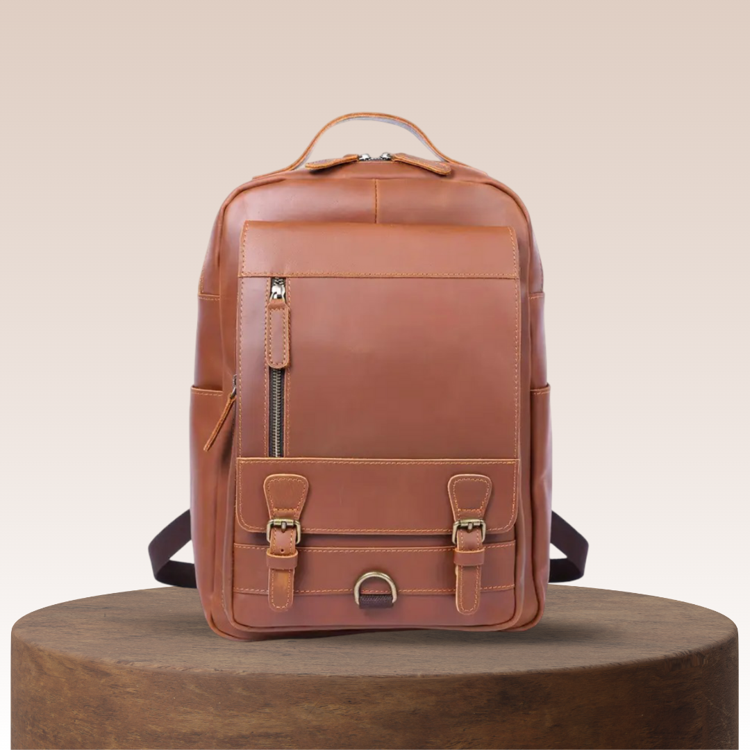 Mike Heritage Leather Backpack