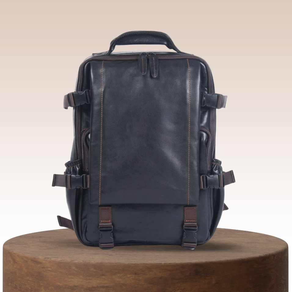 Griffin Travel Leather Backpack