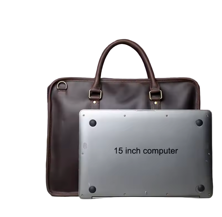 Billy Slimline Leather Briefcase