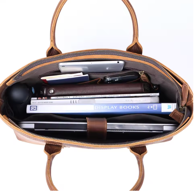 Franko Double Handle Leather Tote