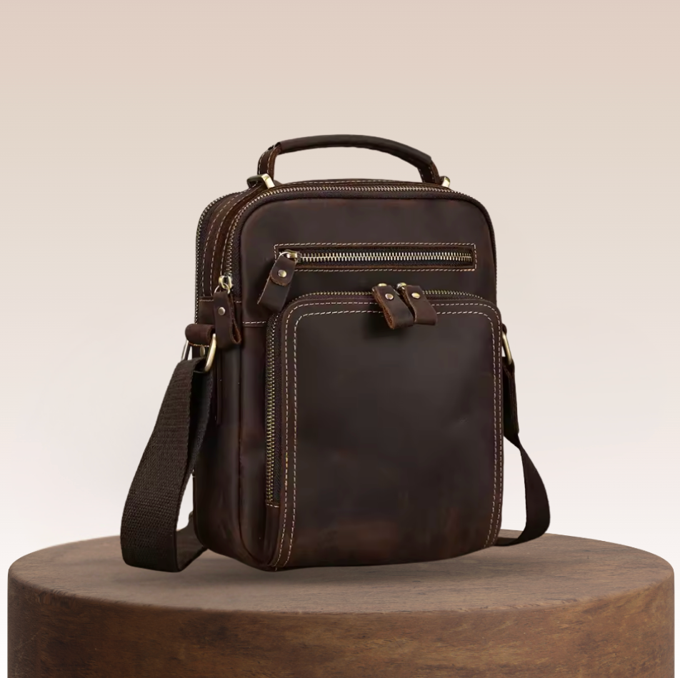 River Leather Zip Crossbody