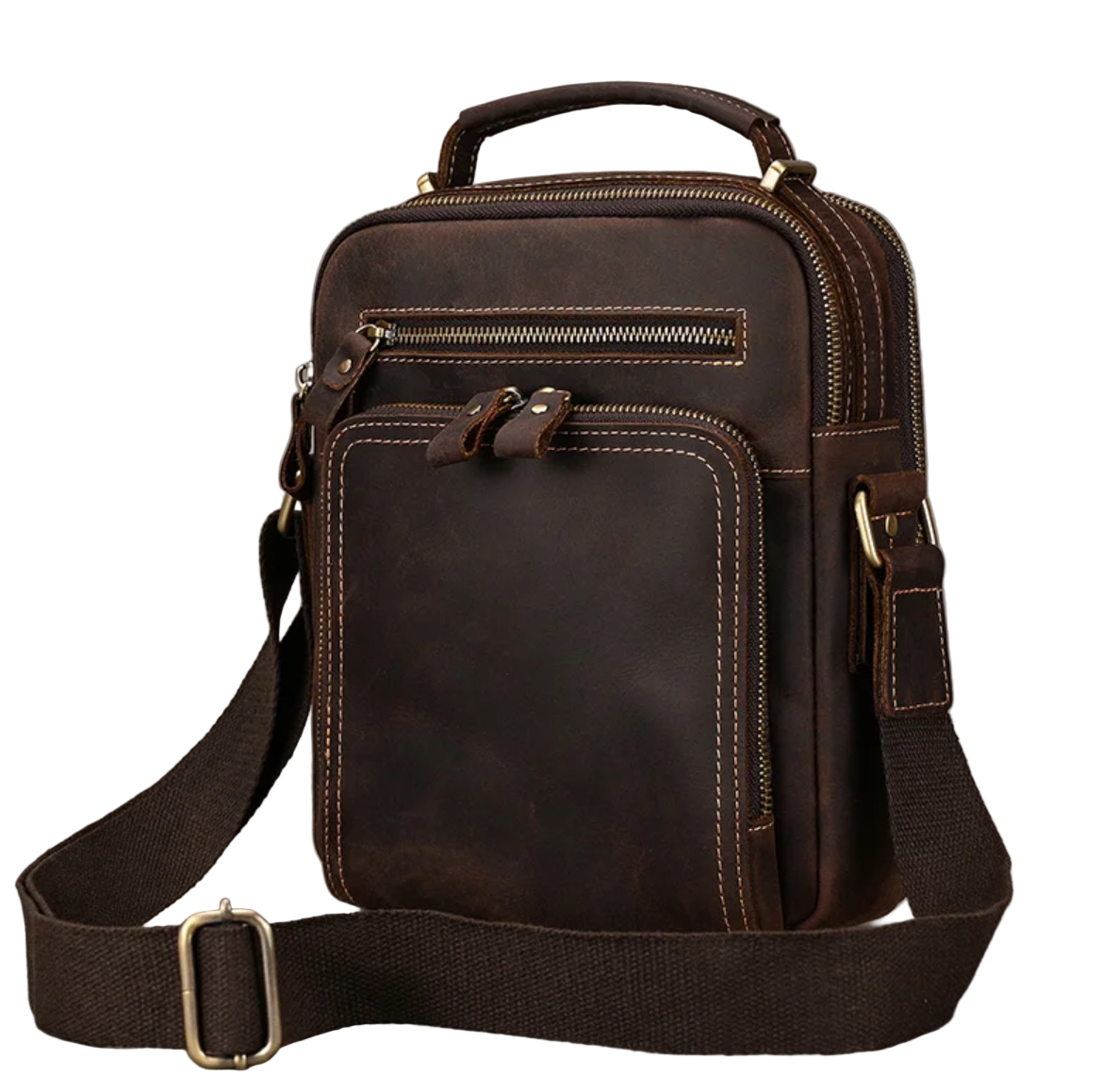 River Leather Zip Crossbody