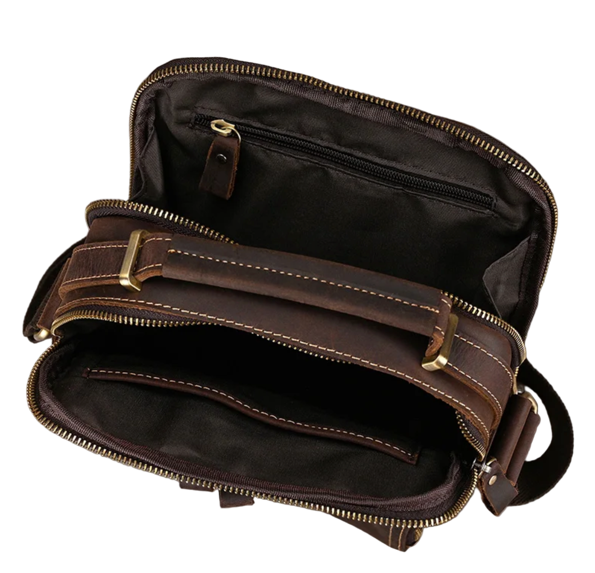 River Leather Zip Crossbody