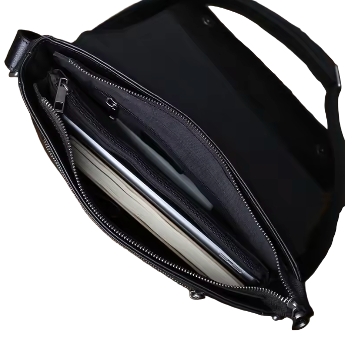 Don Compact Leather Messenger