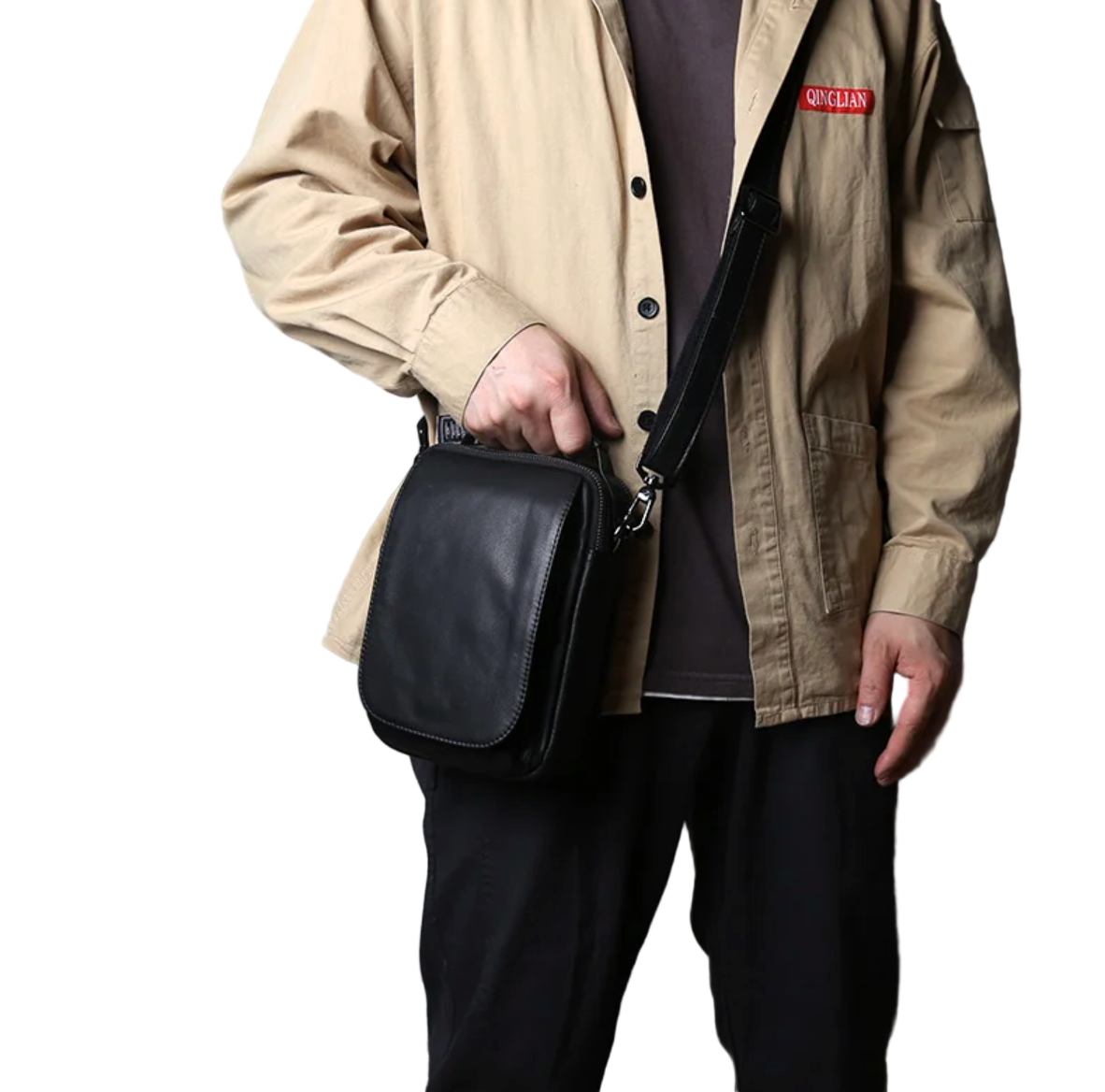 Rene Compact Leather Crossbody