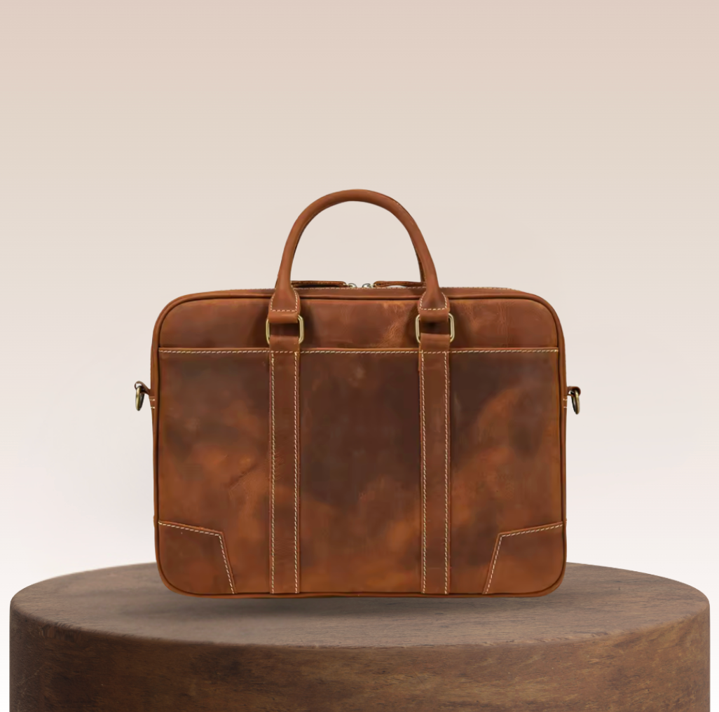 Larson Slimeline Leather Briefcase