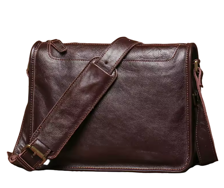 Spencer Soft-Structured Leather Messenger