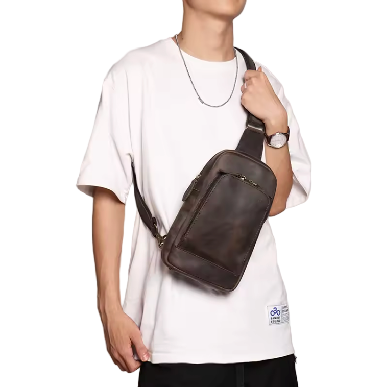 Dalton Compact Leather Slingbag