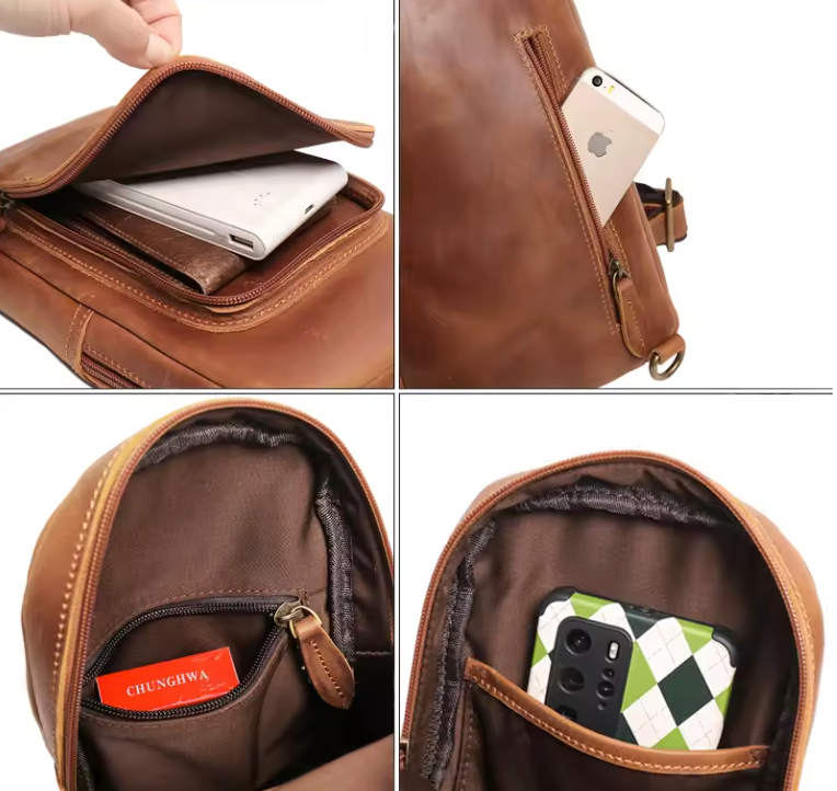 Dalton Compact Leather Slingbag