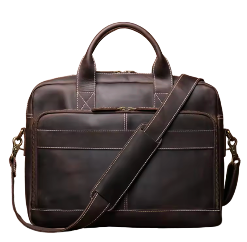 Sullivan Structured Leather Briefcase