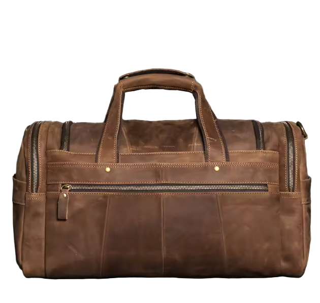 Cromwell Multi-Pocket Leather Duffel