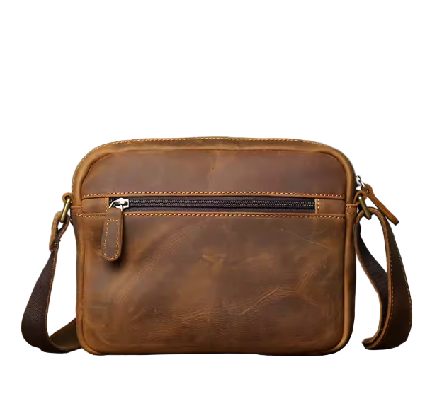 Harrison Flap-Front Leather Messenger