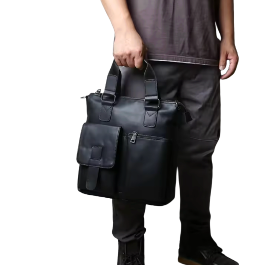 Ellroy Pocketed Leather Tote