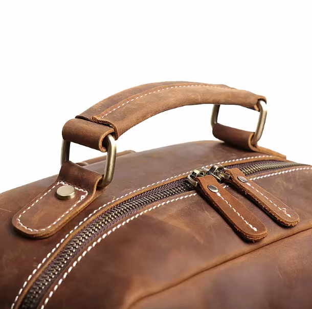 Redorf Twin-Pocket Leather Backpack