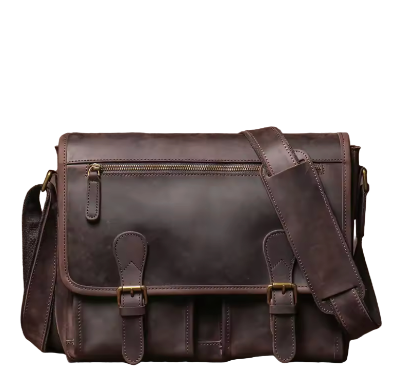 Riverton Compact Leather Messenger