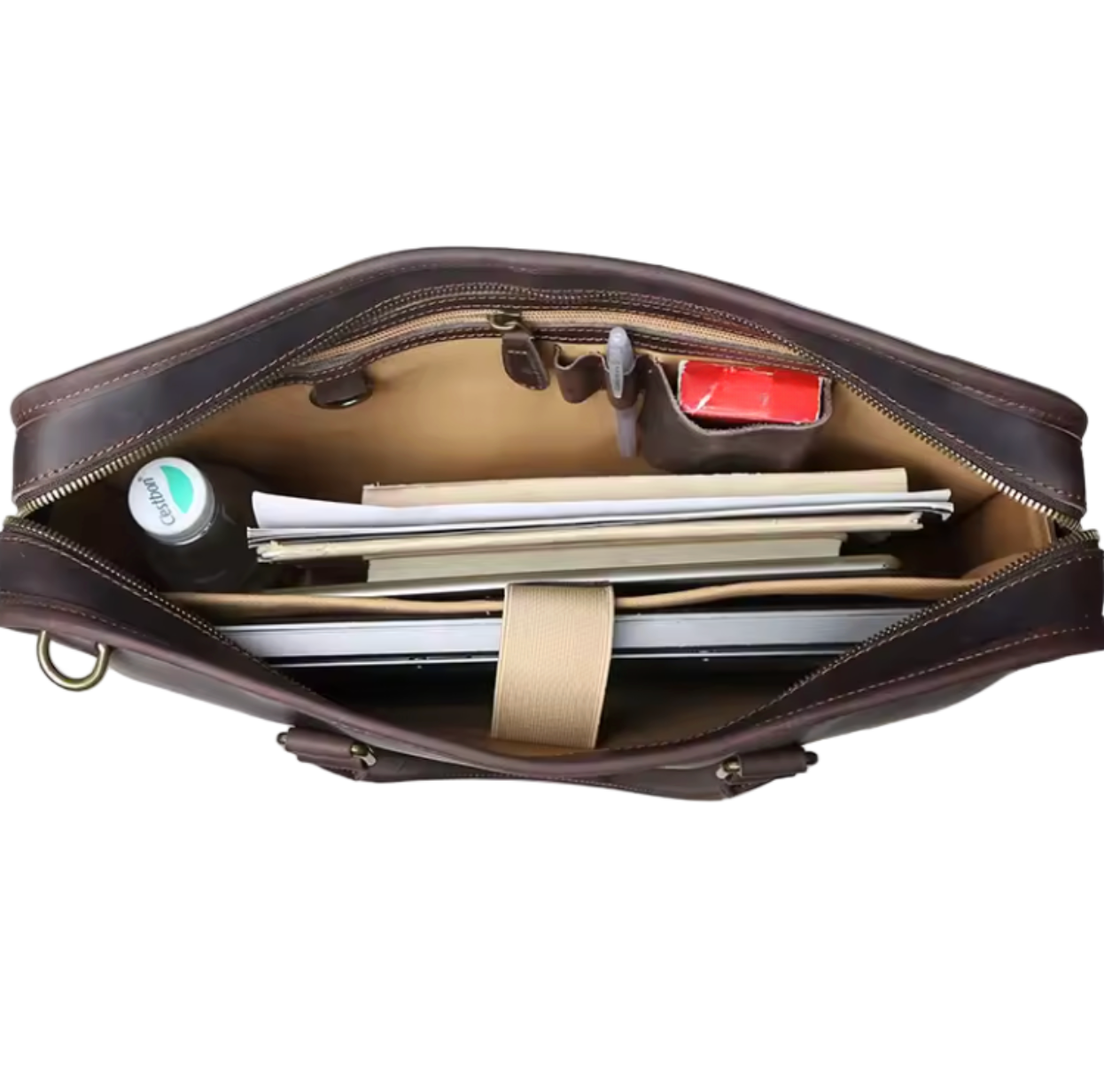 Billy Slimline Leather Briefcase