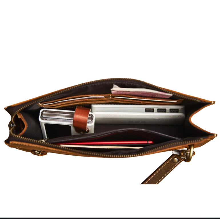 Grafton Leather Clutch