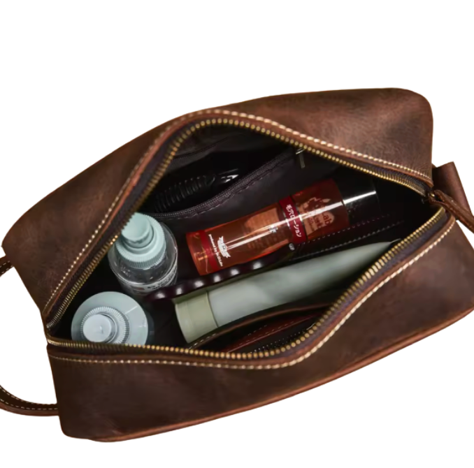 Grenville Leather Toiletry Bag