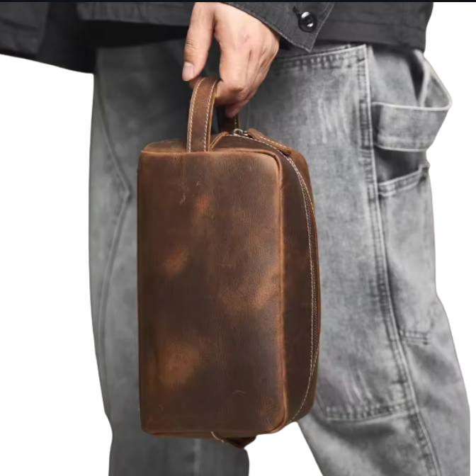 Grenville Leather Toiletry Bag