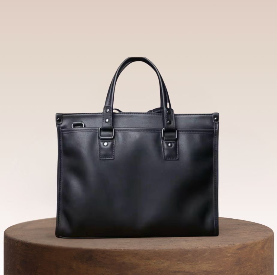 Whitmore Structured Leather Briefcase