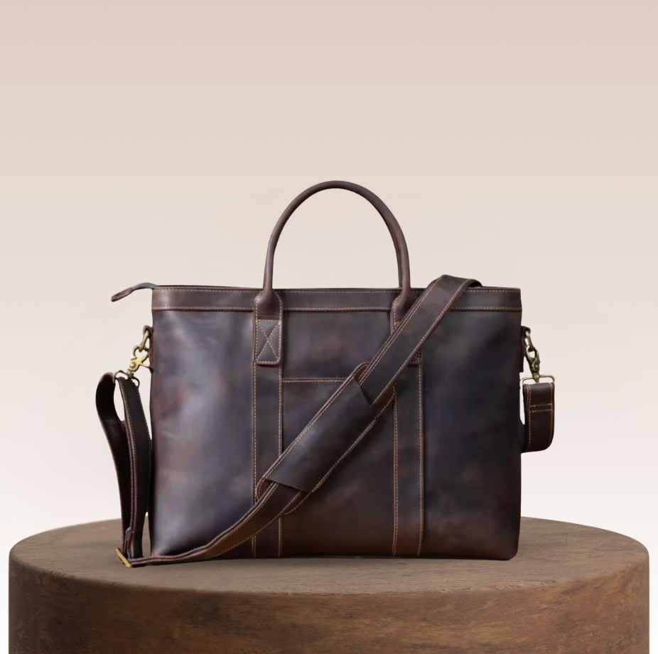 Franko Double Handle Leather Tote