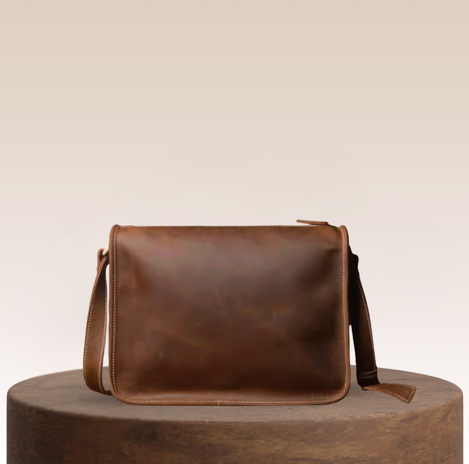 Spencer Soft-Structured Leather Messenger