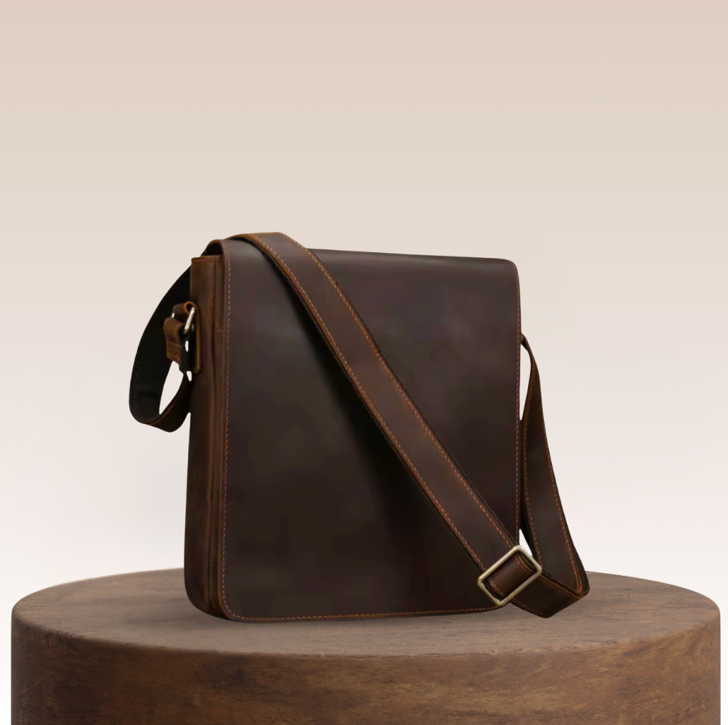 Von Slim Leather Messenger