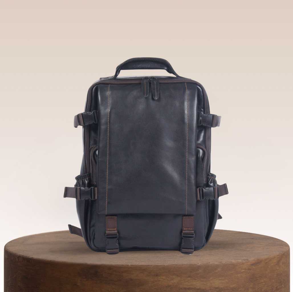 Griffin Travel Leather Backpack