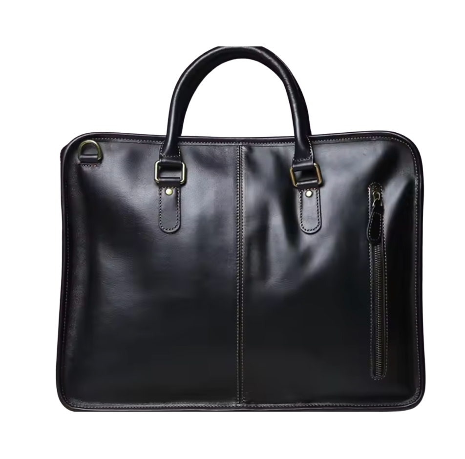 Billy Slimline Leather Briefcase