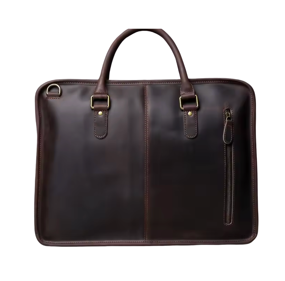 Billy Slimline Leather Briefcase