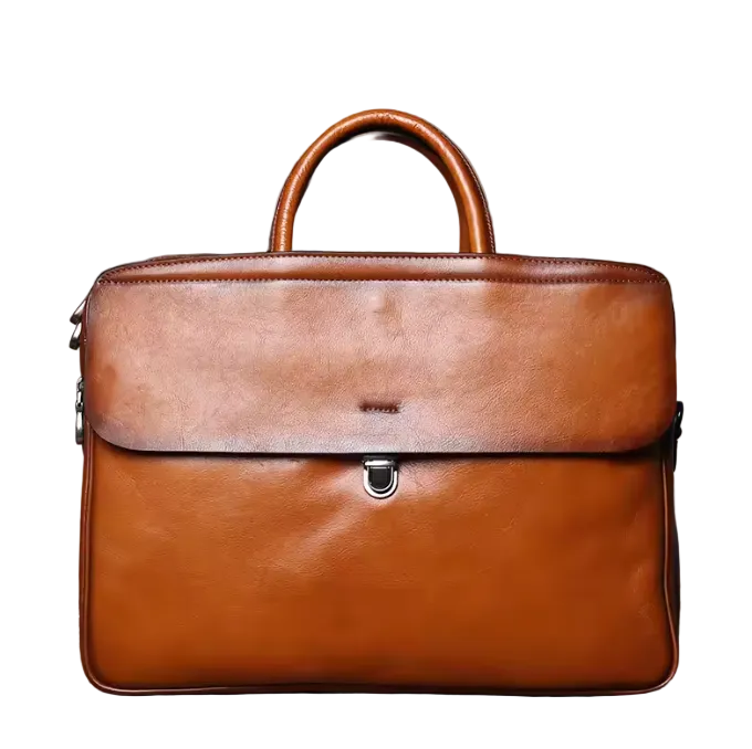 Warwick Structured Leather Briefcase