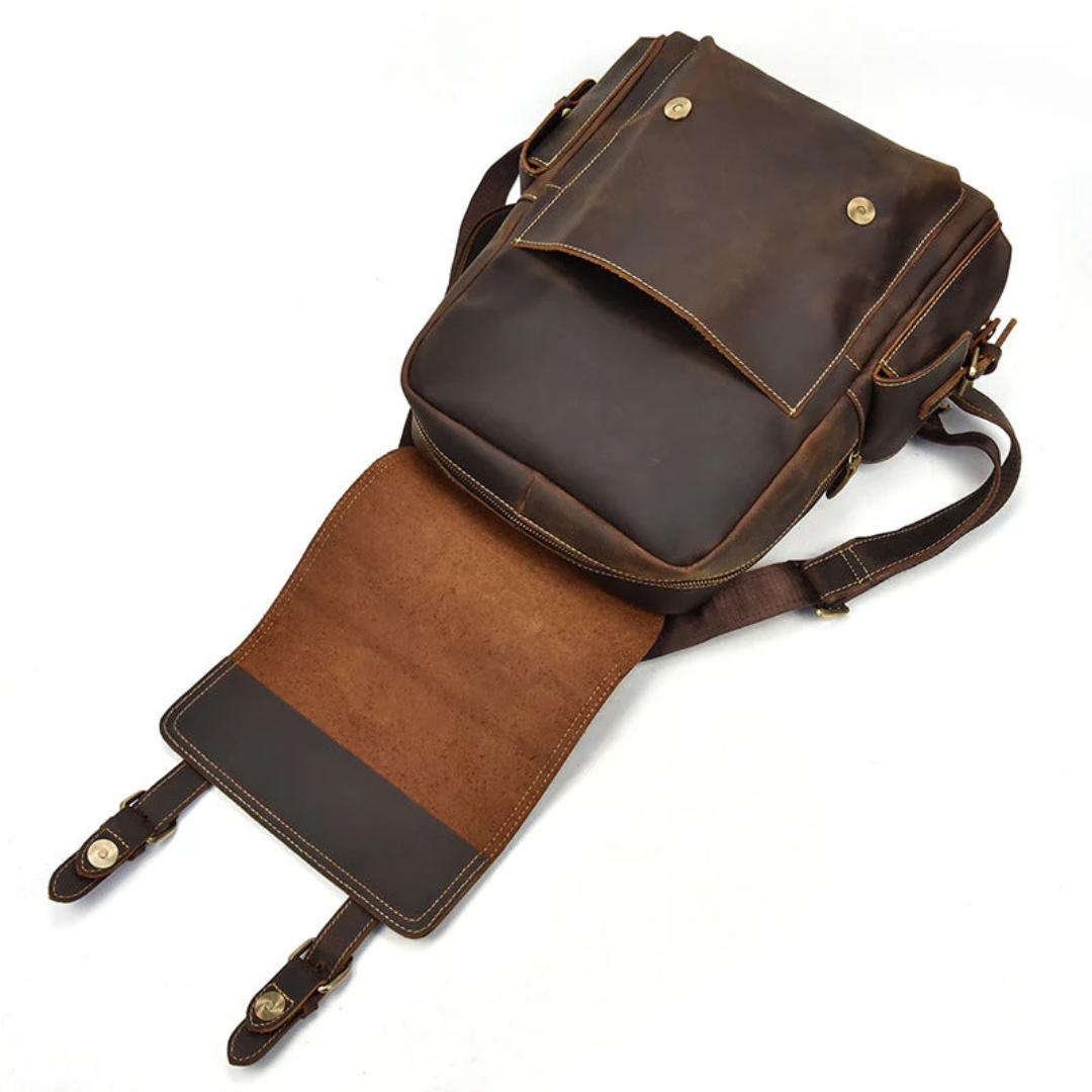 Marcus Classic Flap Leather Backpack
