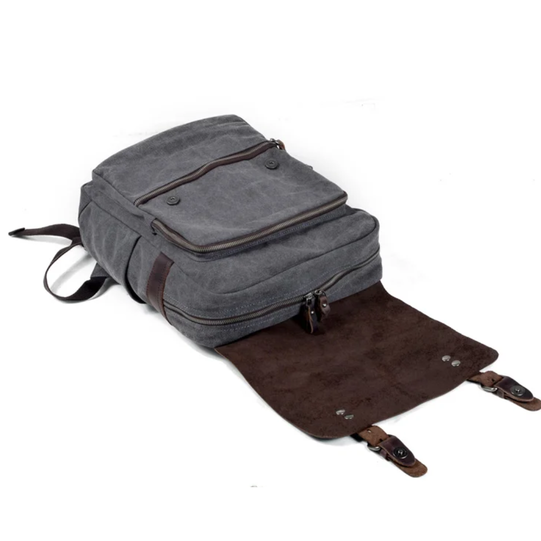 Carter Two-Tone Canvas Backpack