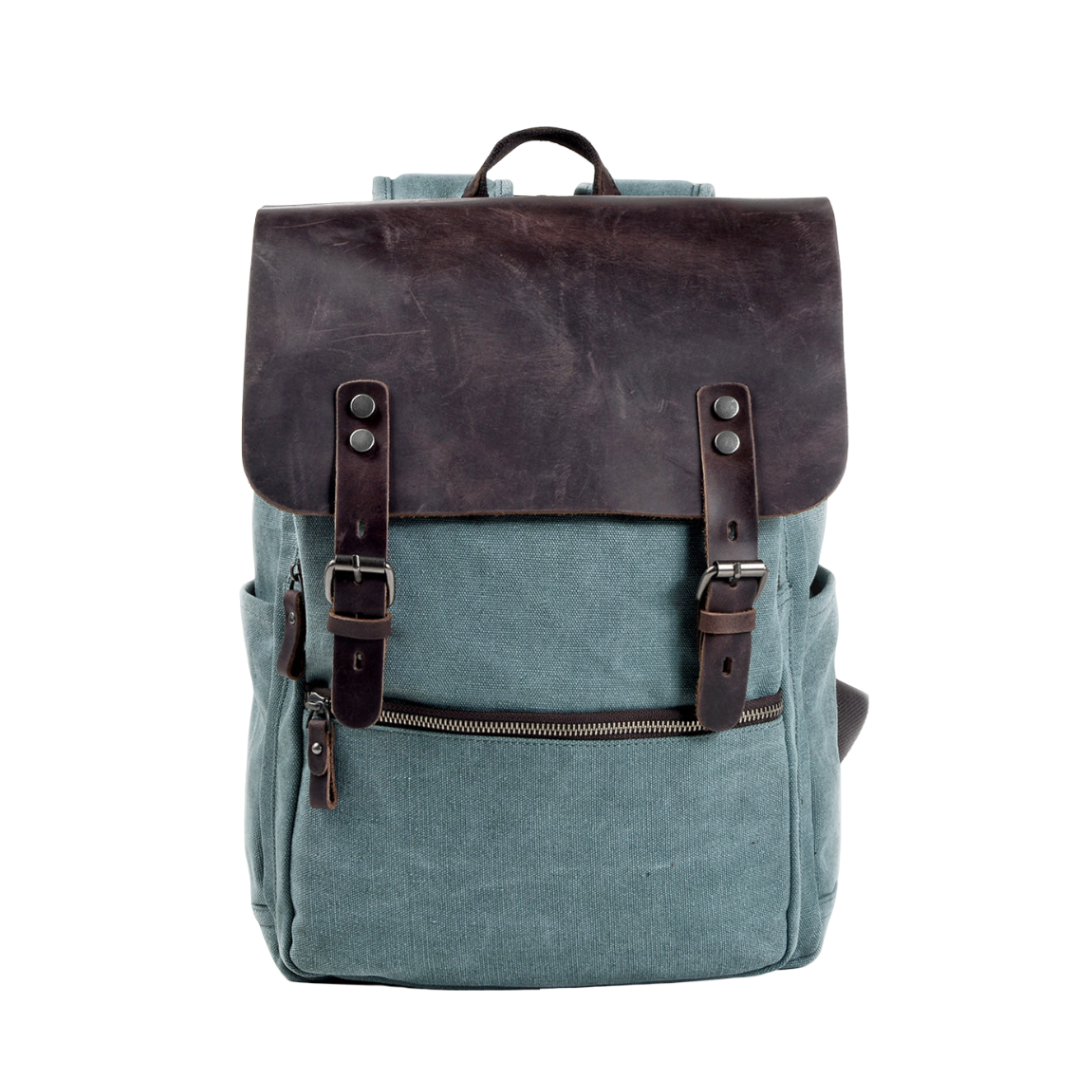 Carter Two-Tone Canvas Backpack