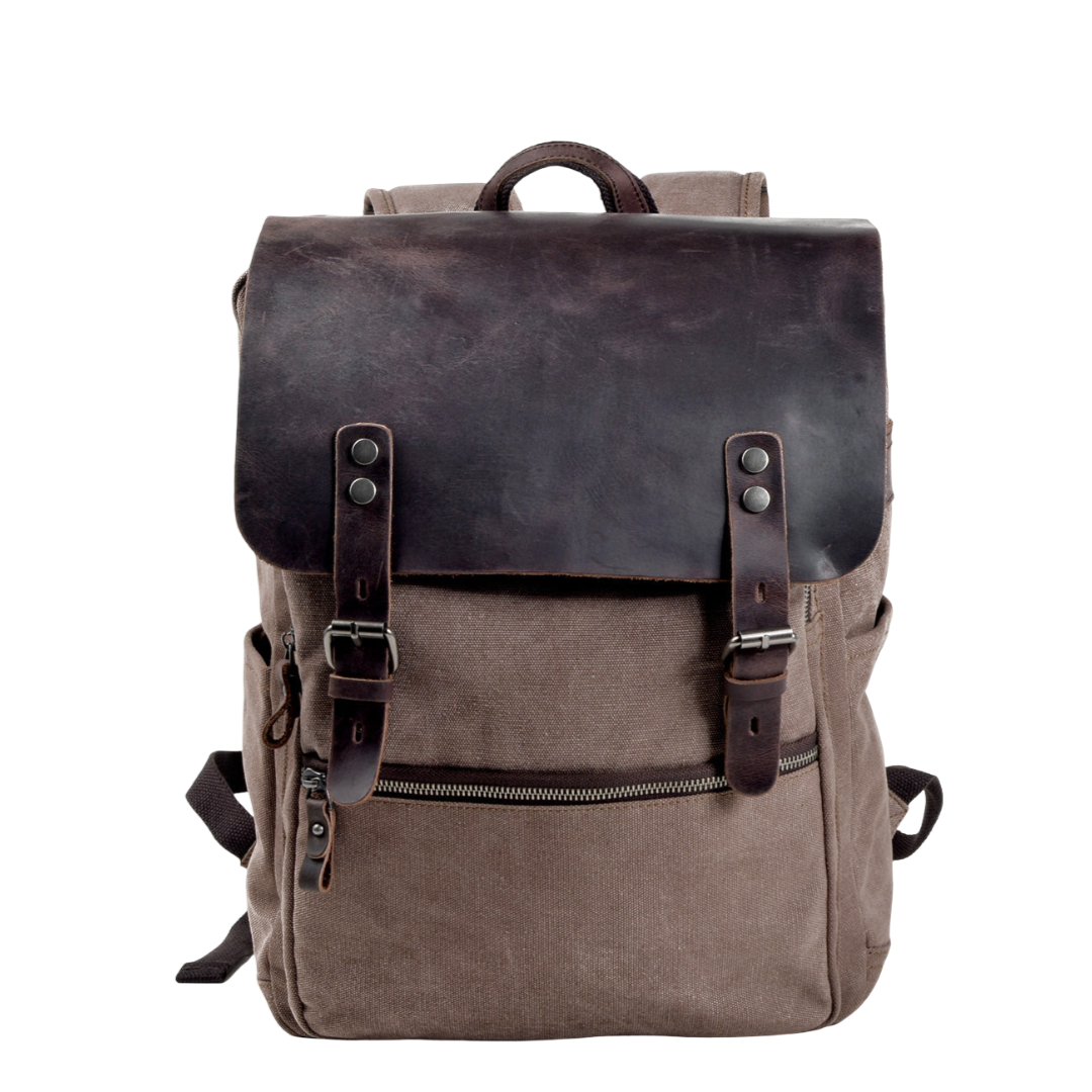 Carter Two-Tone Canvas Backpack