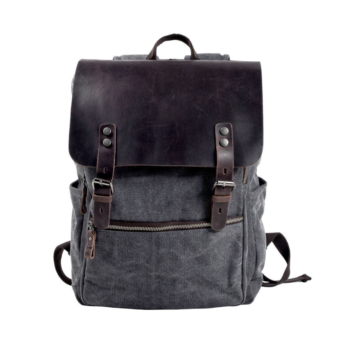 Carter Two-Tone Canvas Backpack