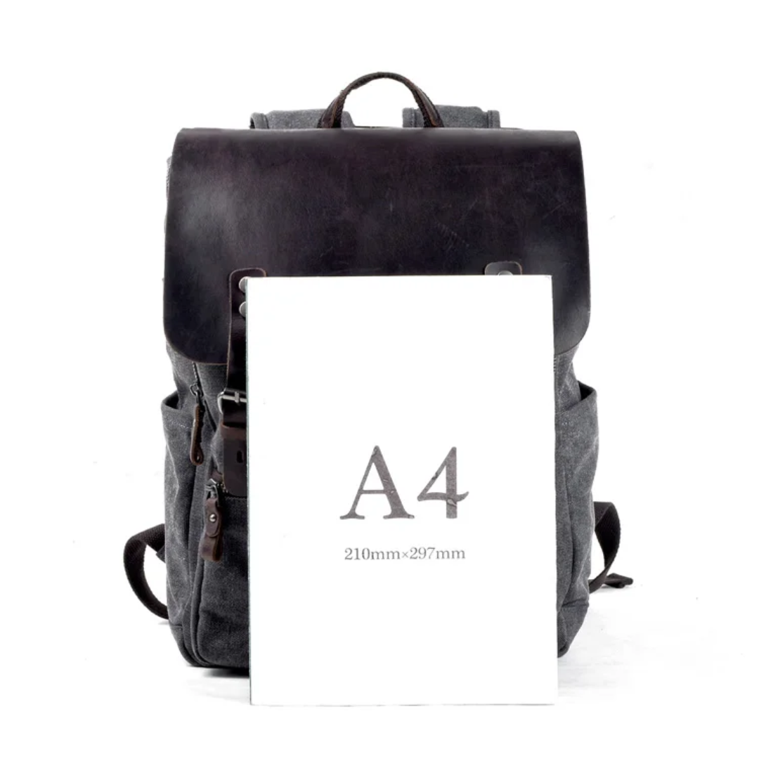 Carter Two-Tone Canvas Backpack