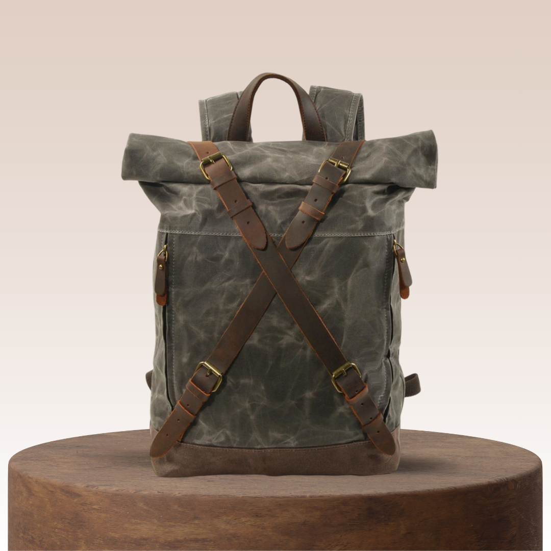 Barron Cross‑Strap Canvas Rucksack