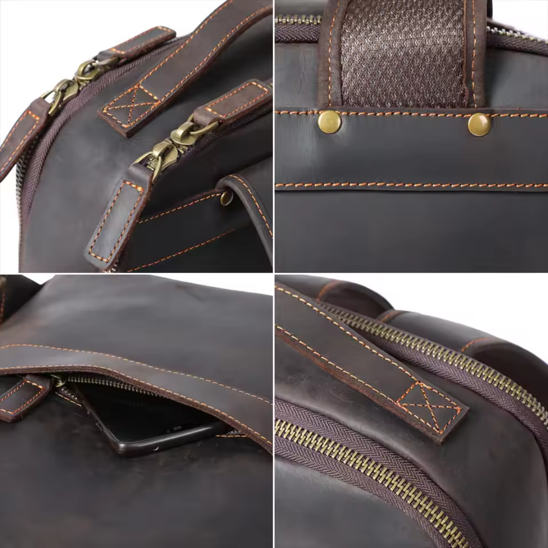 Archer Travel Leather Backpack