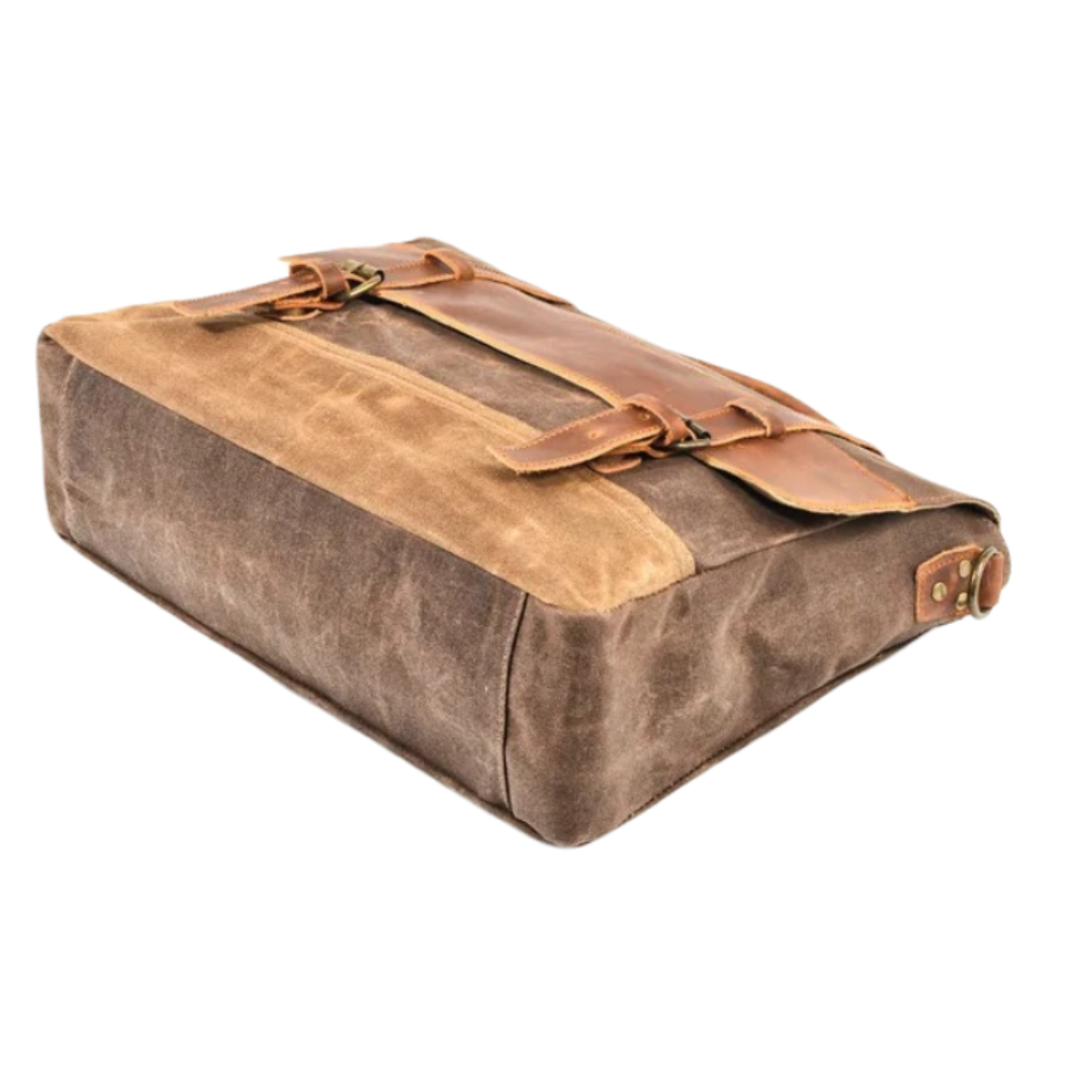 Kevin Panelled Canvas Messenger
