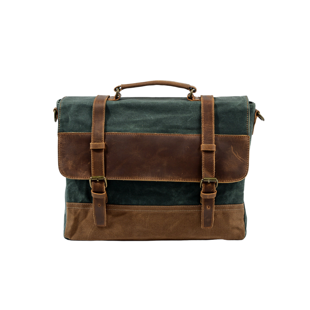 Kevin Panelled Canvas Messenger