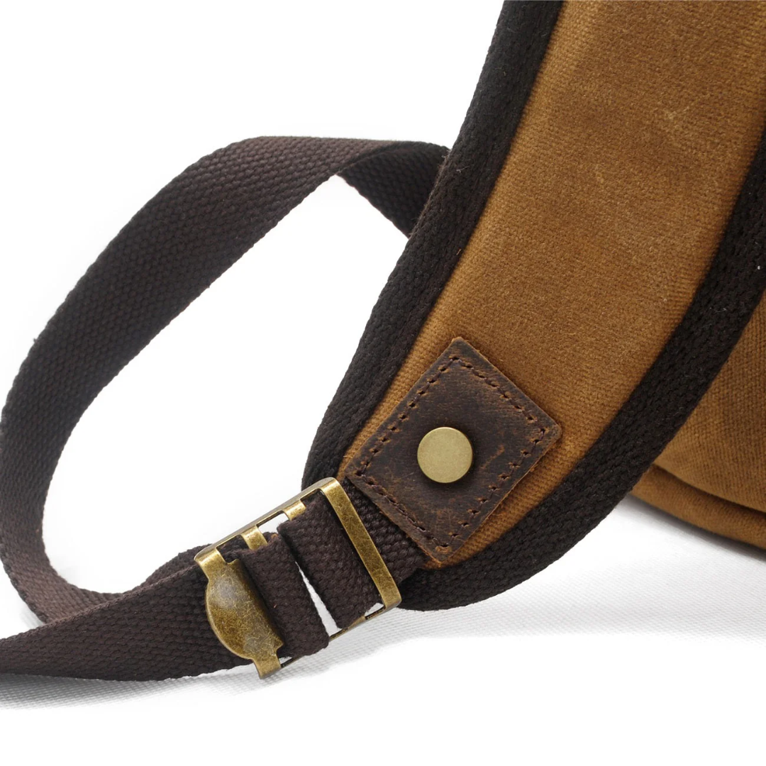 Joey Waxed Canvas Flap Backpack