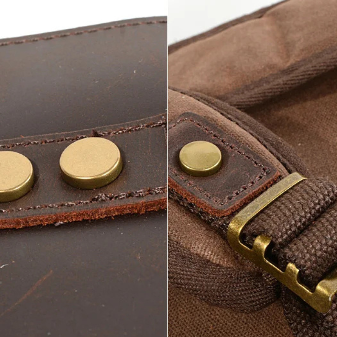 Joey Waxed Canvas Flap Backpack