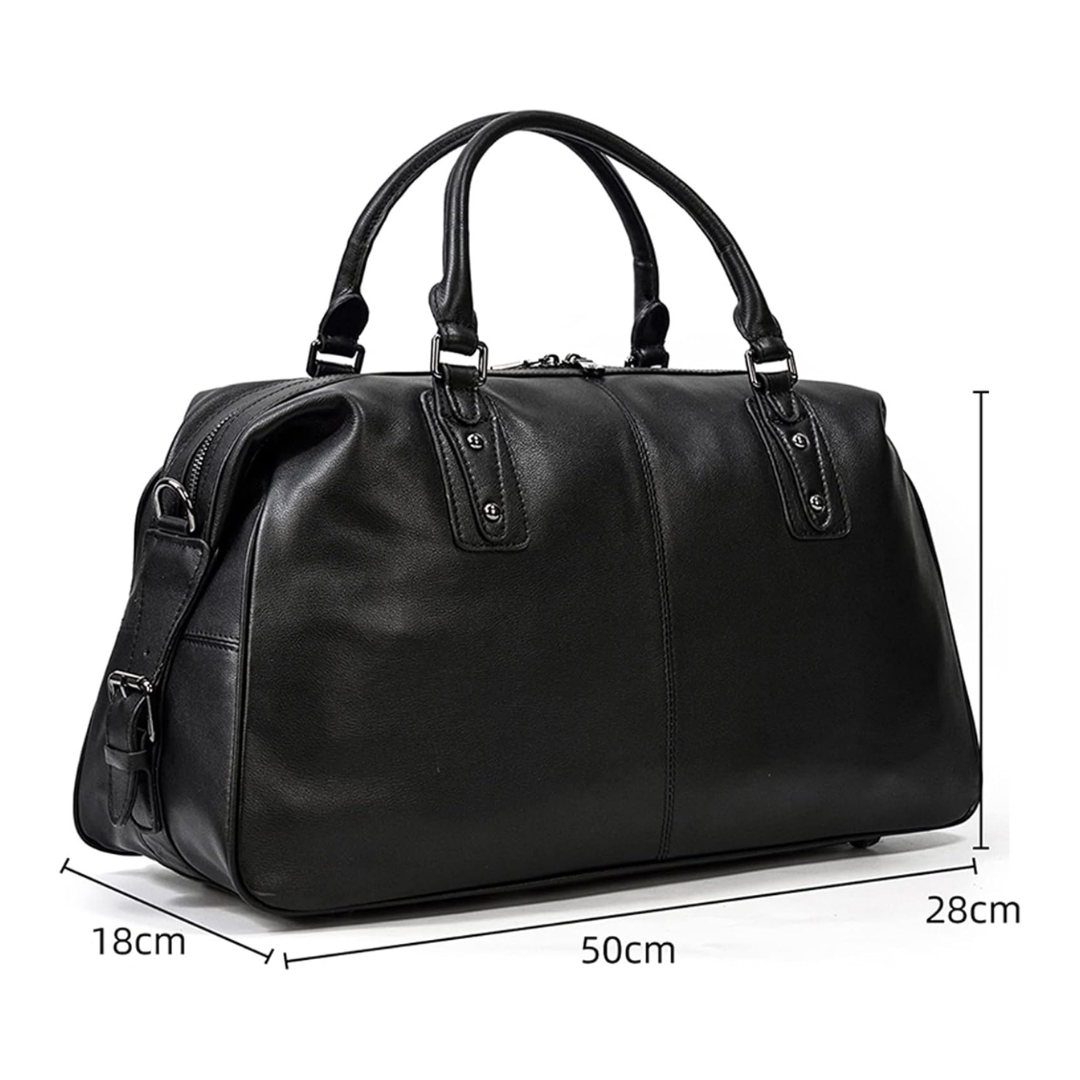 Rafael Curve Leather Duffel