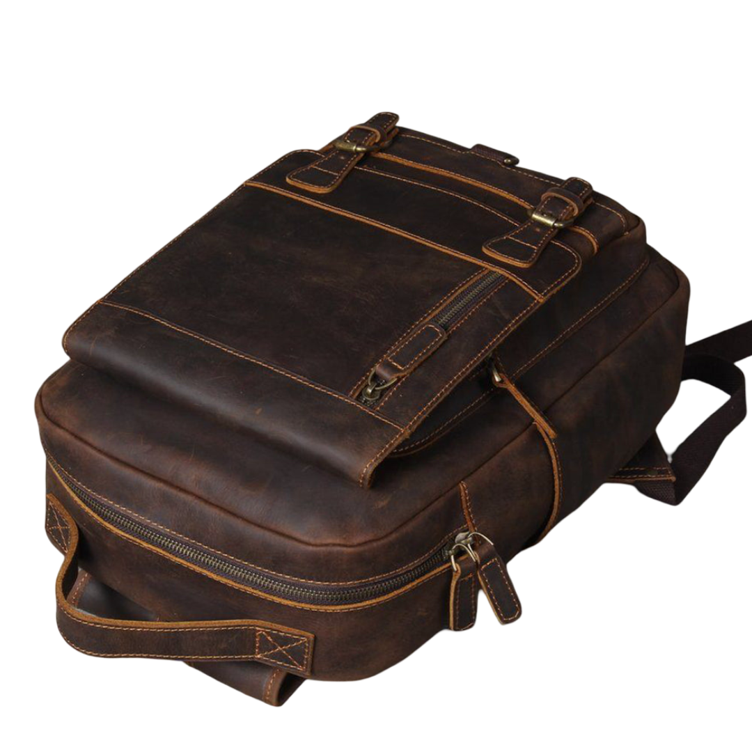 Mike Heritage Leather Backpack