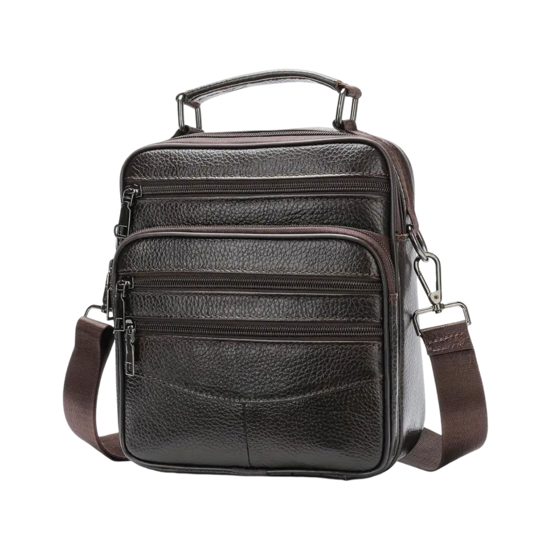 Logan Multi-Zip Leather Crossbody